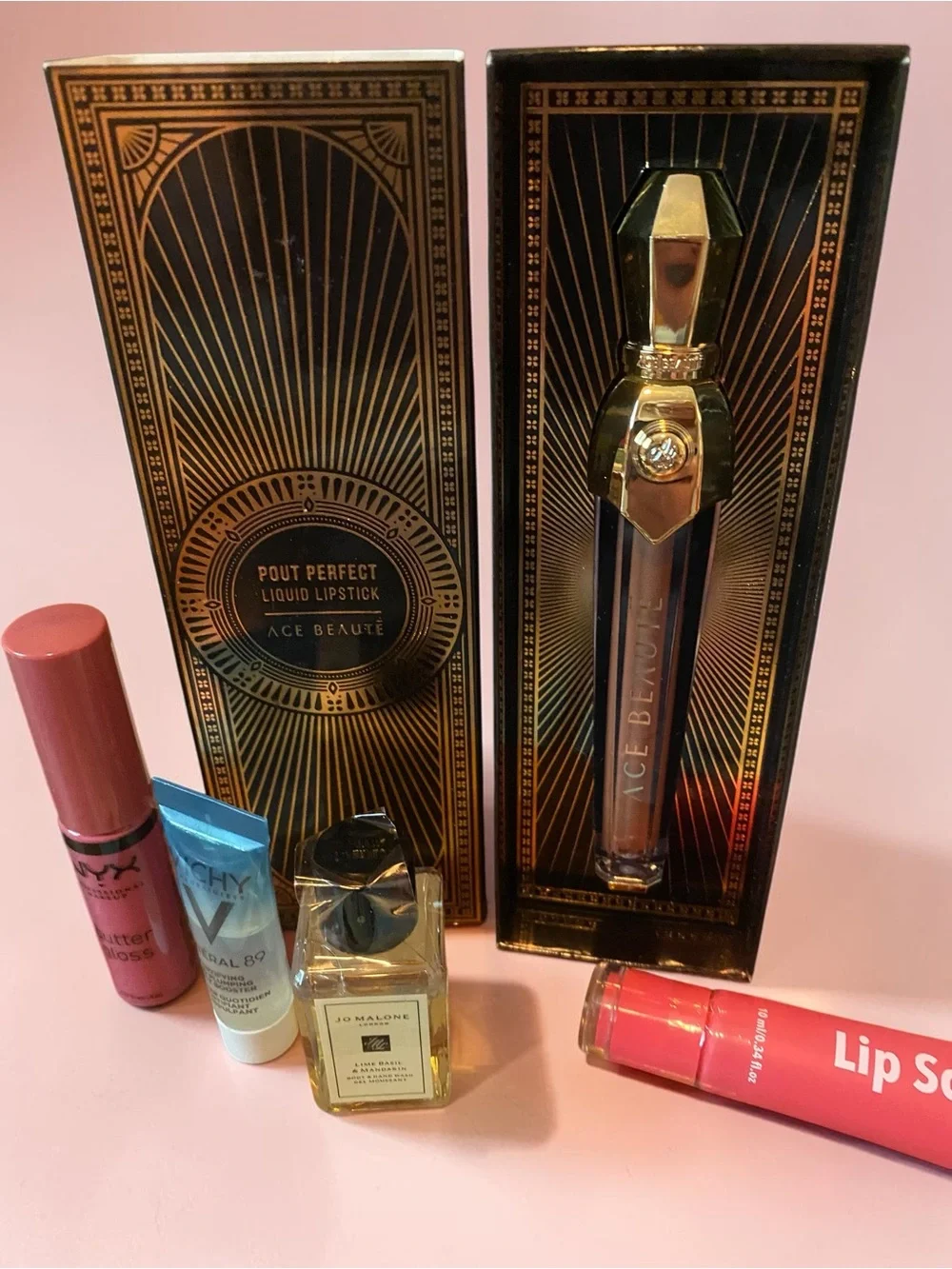 Assorted Women Makeup Collection - Rose Pink Hand Cream & Cosmetics